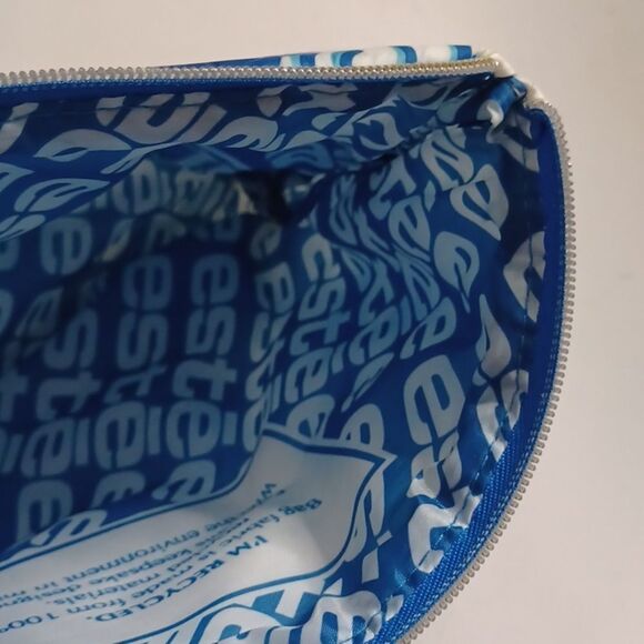 Estee Lauder Blue Floral Women's Makeup Bag - Picture 8 of 10